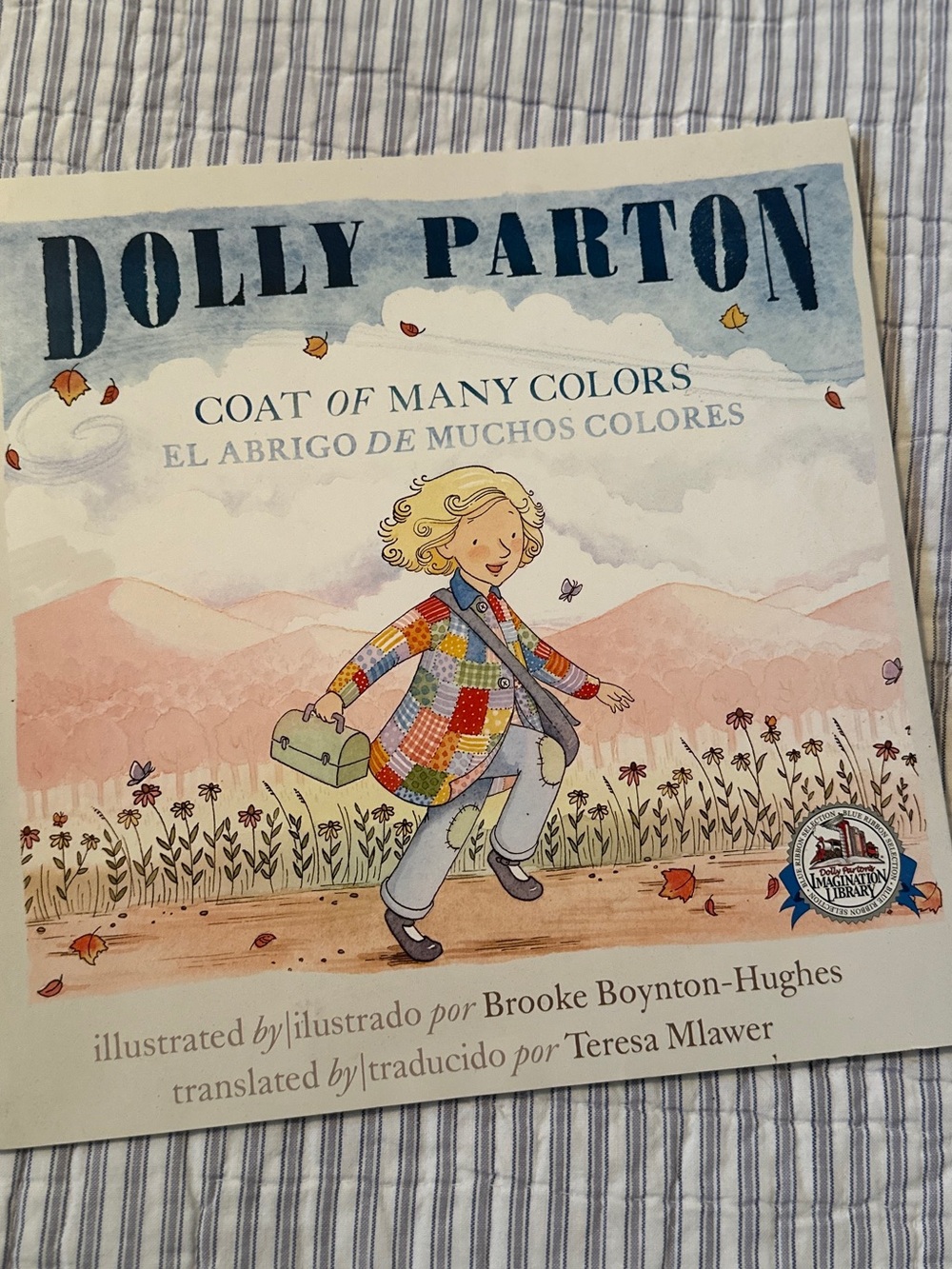 'Coat of Many Colors' Kids Book - Dolly Parton English & Spanish